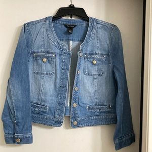 White House Black Market denim jacket size 12